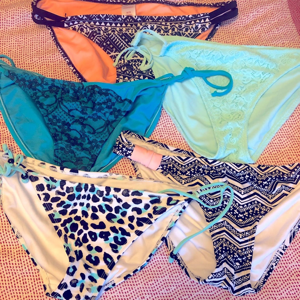 Target brand Xhilaration swim bottoms bundle, all size XL